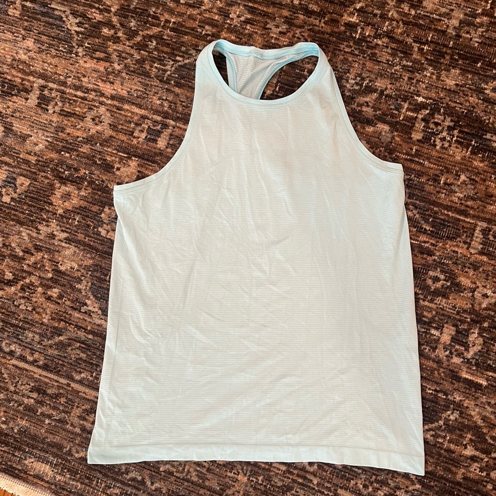 lululemon athletica Pale Aqua Racerback Performance Tank